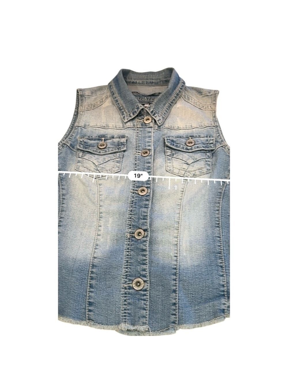 Maurices Denim Vest Size 1 - Picture 6 of 9